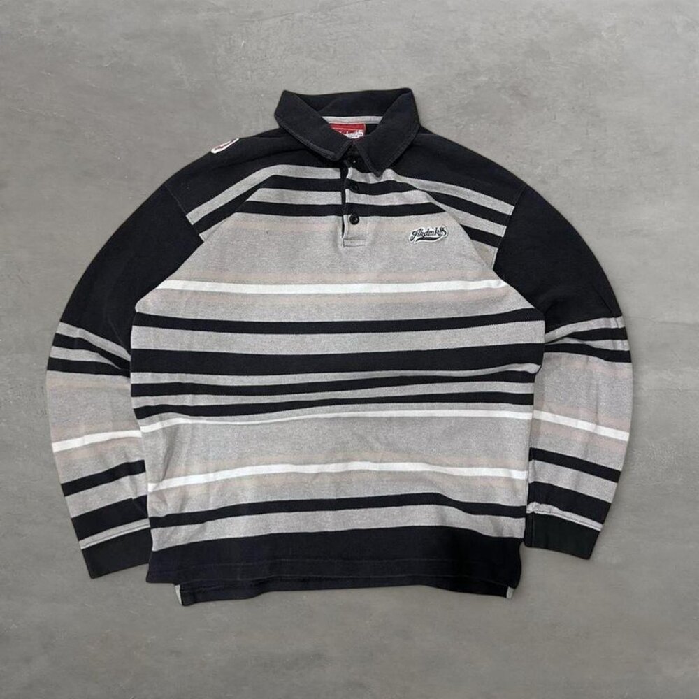 Vintage Akademiks shirt polo long sleeve Mens Large